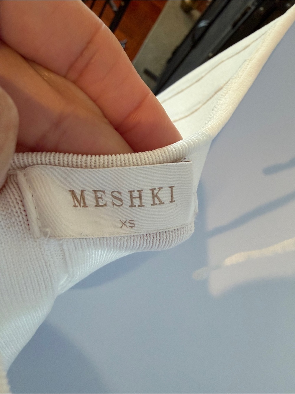 Meshki Kendra White Pleated Dress XS - Picture 4 of 6